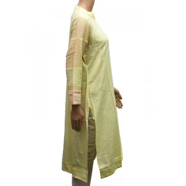 Women's Rayon Kurtis (Lemon Yellow, XL)
