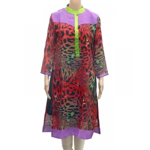 Women’s Synthetic Kurtis (Multi Color, M)