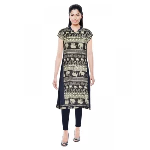Women’s Rayon Kurtis (Blue, L)