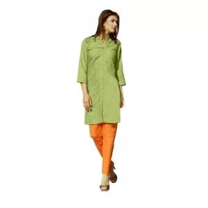 Women’s Cotton Kurtis (Green, L)
