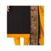 Women's Slub Cotton Unstitched Salwar-Suit Material With Dupatta (Black, 2 Mtr)