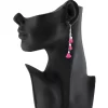 Women's Alloy Hook Dangler Hanging Hanging Earrings-Silver