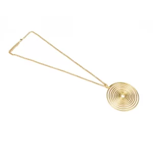 Generic Women’s High Finished Designer Golden Fashion Necklace (Color: Golden)