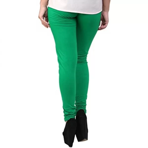 Generic Women's Cotton Leggings (Color:Light Green )