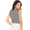 Women's 95% Polyester 5% Spandex Western Wear Tops (Grey)