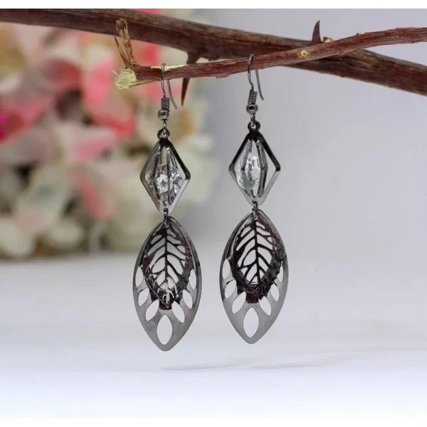 Women's Black Color Antique Earrings Combo Of 6 Pairs