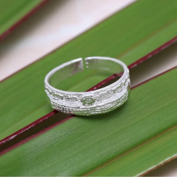 Women's Multi Color Assorted Design Toe Rings Combo Of 3 Pairs