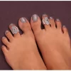 Women's Multi Color Assorted Design Adjustable Toe Rings Combo Of 2 Pairs
