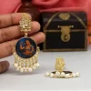 Women's Multi Color Kundan Kundan Earrings