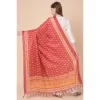 Women's Art Silk Printed Dupatta (Red, Length: 2.25 to 2.50 Mtr)