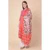 Women's Art Silk Printed Dupatta (Red, Length: 2.25 to 2.50 Mtr)