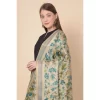 Women's Art Silk Printed Dupatta (Gold, Length: 2.25 to 2.50 Mtr)