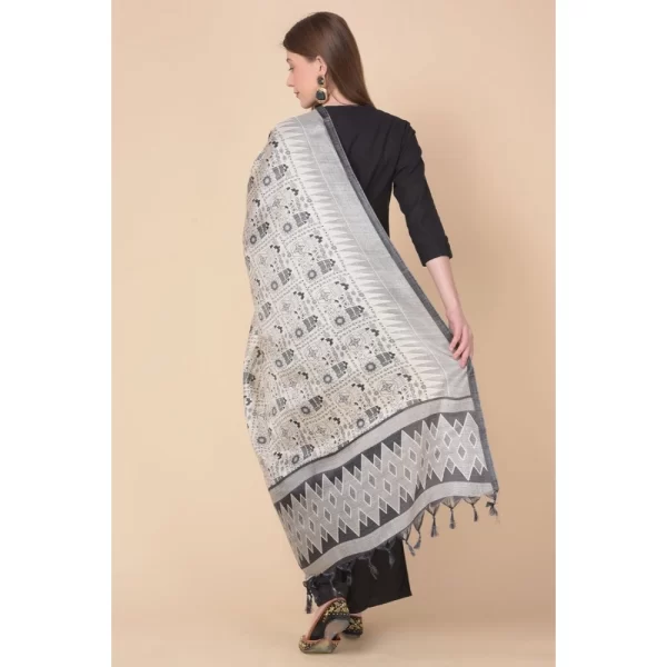 Women's Art Silk Printed Dupatta (Multicolored, Length: 2.25 to 2.50 Mtr)
