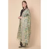 Women's Art Silk Printed Dupatta (Gold, Length: 2.25 to 2.50 Mtr)
