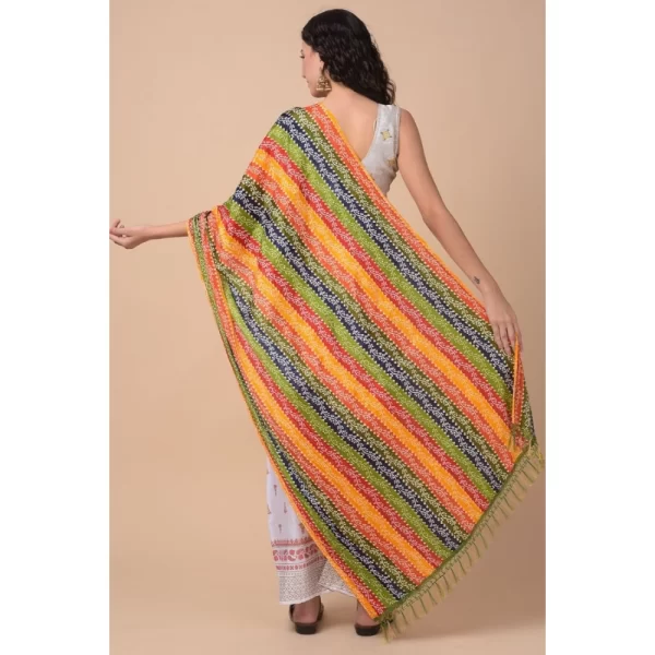 Women's Chanderi Printed Dupatta (Multicolor, Length: 2.25 to 2.50 Mtr)