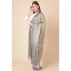 Women's Art Silk Printed Dupatta (Grey, Length: 2.25 to 2.50 Mtr)