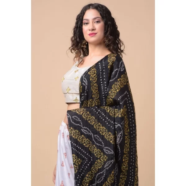Women's Chanderi Printed Dupatta (Multicolor, Length: 2.25 to 2.50 Mtr)