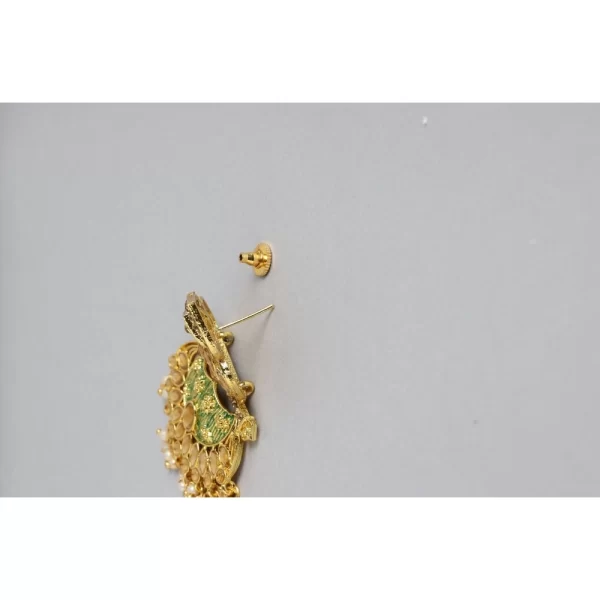 Women's Rose Gold Plated Alloy Earrings (Gold)