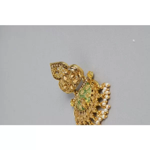 Women's Rose Gold Plated Alloy Earrings (Gold)