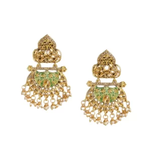 Generic Women’s Rose Gold Plated Alloy Earrings (Gold)