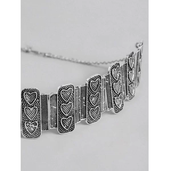 Generic Women's Rose Gold Plated Alloy Necklace & Earings Set (Silver)