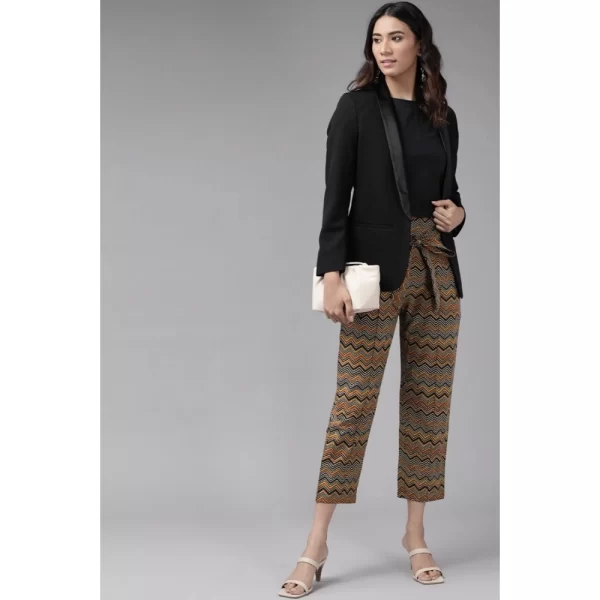 Generic Women's Casual Printed Cotton Trouser Pant (MultiColor)