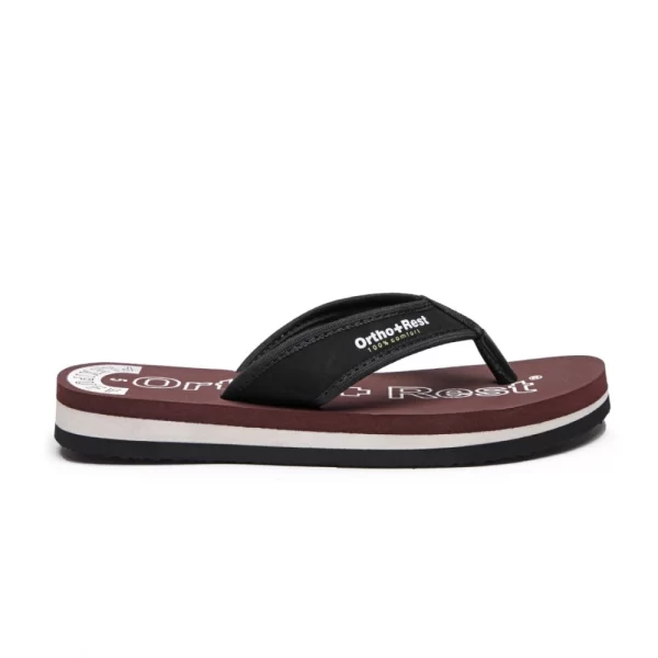 Unisex Rubber Comfortable Orthopedic Doctor Slipper and Flip Flops (Maroon)