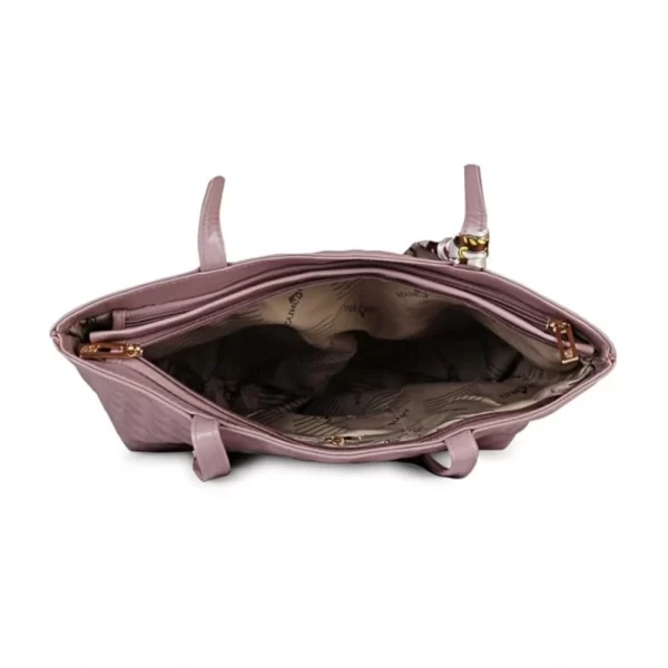 Women's Polyurethane Textured  Shoulder Bag (Blush Pink)
