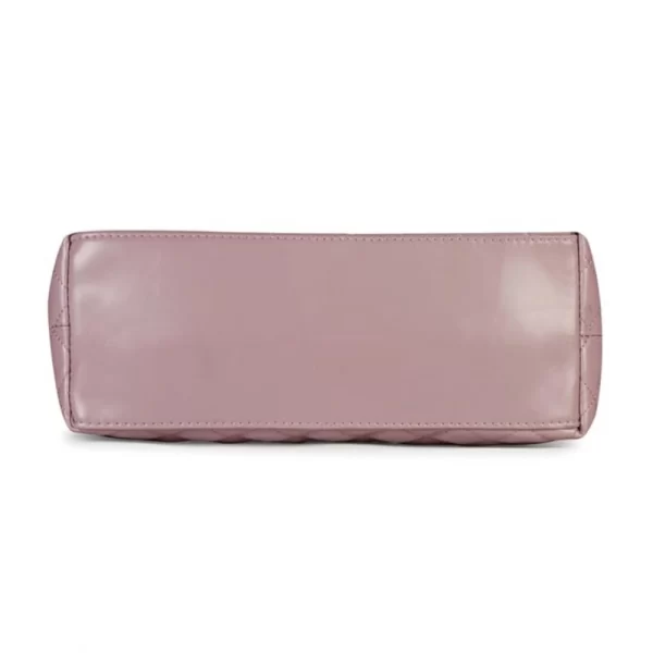 Women's Polyurethane Textured  Shoulder Bag (Blush Pink)