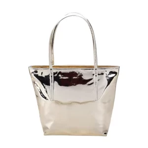 Generic Women’s Synthetic Solid Shoulder Bag (Gold)