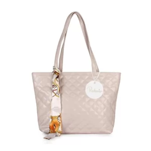 Generic Women’s Polyurethane Textured  Shoulder Bag (lavender)