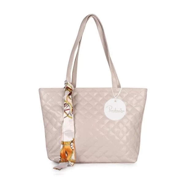 Women's Polyurethane Textured  Shoulder Bag (lavender)