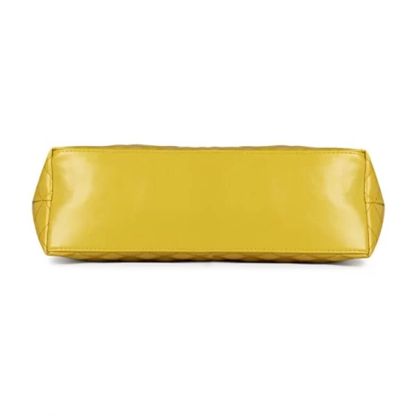Generic Women's Polyurethane Textured  Shoulder Bag (Yellow)