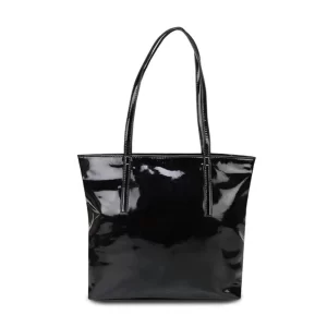 Generic Women’s Synthetic Solid Shoulder Bag (Black)