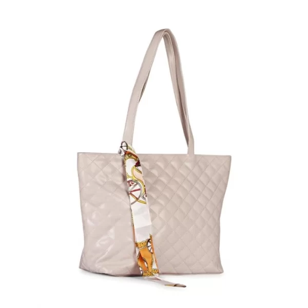 Women's Polyurethane Textured  Shoulder Bag (lavender)