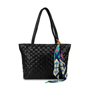 Generic Women’s Polyurethane Textured  Shoulder Bag (Black)