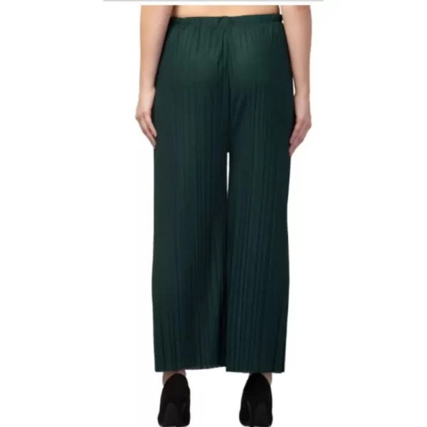 Women's Casual Cotton Blend Striped Bottomwear (Blue)