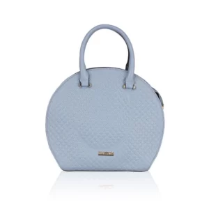 Generic Women’s Faux Leather Printed Adjustable Long Belt Handbag (Blue)
