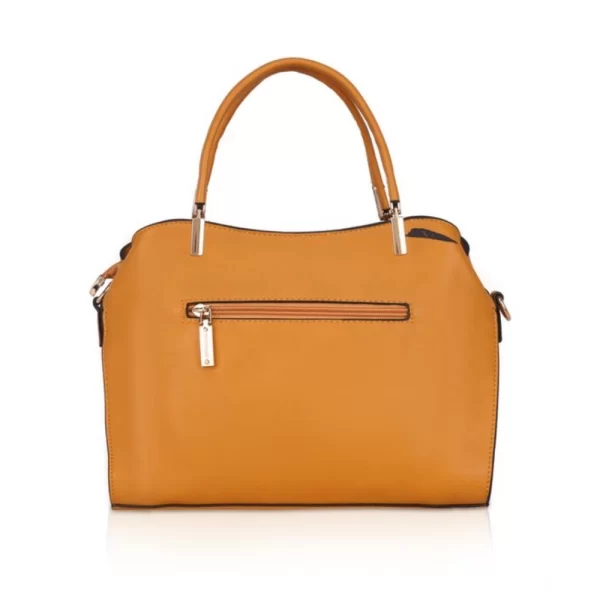 Generic Women's Faux Leather Solid Handbag (Yellow)