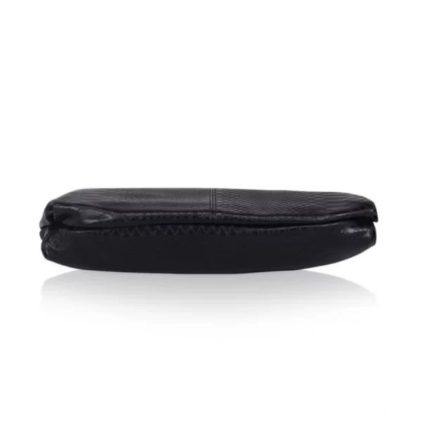Women's Faux Leather Textured Sling Bag (Black)
