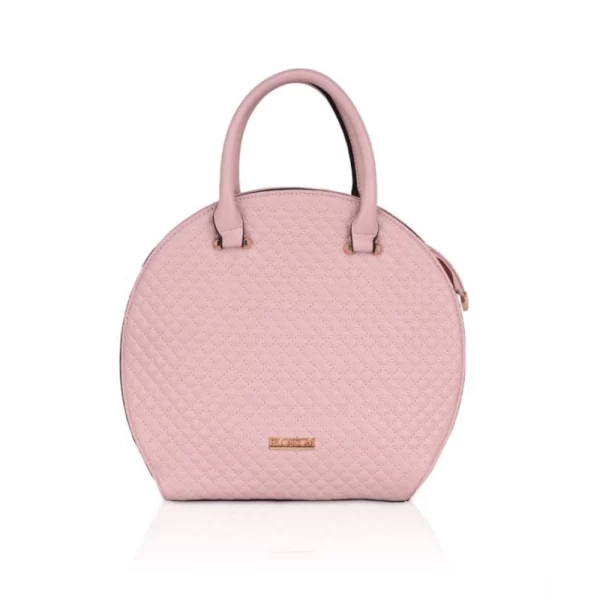 Generic Women's Faux Leather Printed Adjustable Long Belt Handbag (Pink)