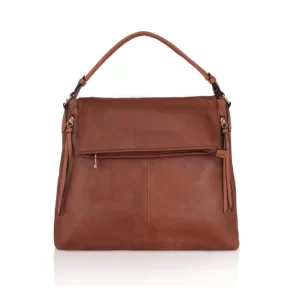 Generic Women’s Faux Leather Solid Sling Bag (Brown)