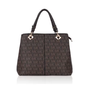 Generic Women’s Faux Leather Printed Handheld Bag (Brown)