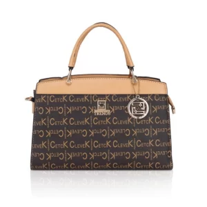 Generic Women’s Faux Leather Printed Handbag (Camel)