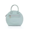 Women's Faux Leather Printed Adjustable Long Belt Handbag (Green)