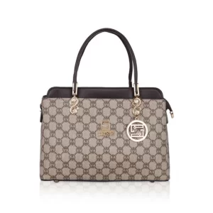 Generic Women’s Faux Leather Printed Handbag (Coffee)