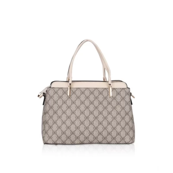 Generic Women's Faux Leather Printed Handbag (Beige)