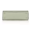 Women's Faux Leather Textured Adjustable Long Belt Handbag (Green)