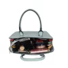 Women's Faux Leather Printed Adjustable Long Belt Handbag (Green)