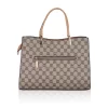 Women's Faux Leather Printed Handbag (Camel)